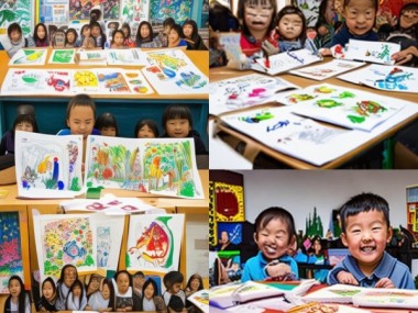 童真创意，一年级学生硬笔书画风采展
