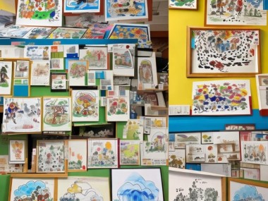 童趣翰墨，二年级硬笔书画展风采