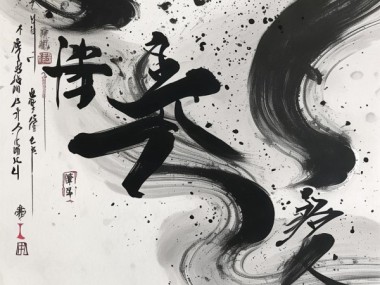 墨舞诗韵，无字诗十四行书法艺术之美