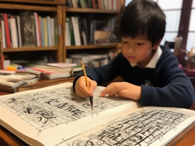 启蒙艺术宝典，二年级硬笔书画作业本