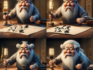 书法界的笑果，揭秘搞笑四大书法名家名字背后的故事