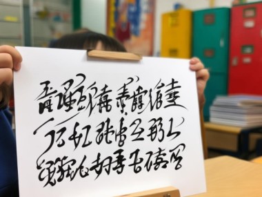 三年级学生硬笔书法作品，校园生活风采展示