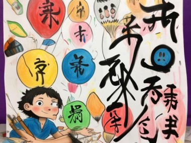 童趣科普，二年级学生笔下的书法科普艺术