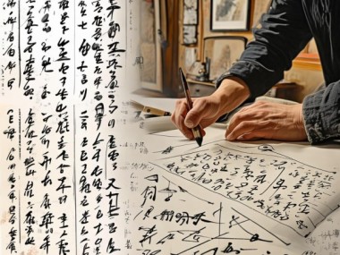 书法动态临贴的艺术探索，实践技巧与学习指南图解