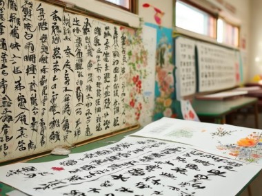 春意盎然，墨香传承，二年级硬笔书画展映清明文化之美
