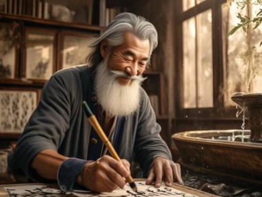 书法生活家，飘逸书法老师的艺术人生