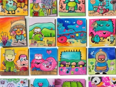 童趣盎然，一年级下册硬笔书画作品集