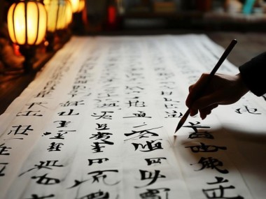 墨韵丹青，四字书法韵味长