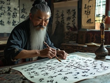 古风书法名家一毛定乾坤，毛笔字的传奇故事