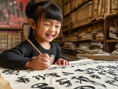 童趣墨香——一年级行书书法作品赏析之旅