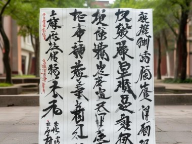 墨韵校园，四尺四开书法作品里的青春足迹