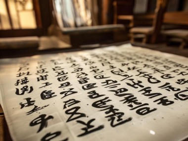 古韵书法赏鉴，四字古诗意境长