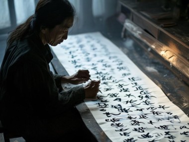 墨香独白，书法作品中的静谧人生