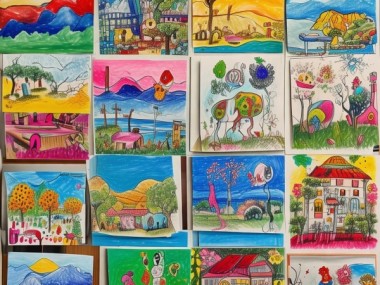 童趣盎然，一年级硬笔书画艺术展