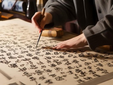 4尺8字行书艺术探幽，图片赏析之旅