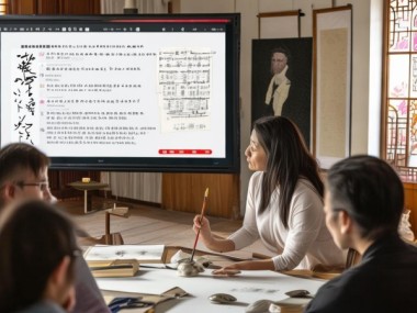 书法教学与展示利器，书法理论知识PPT模板