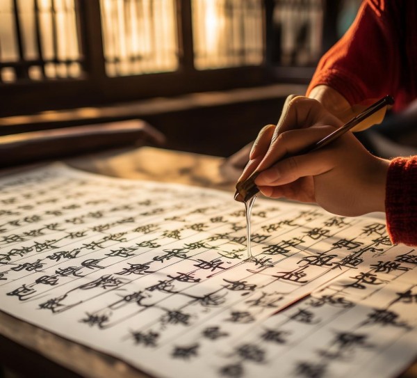 墨舞风华，六格四行书法之美，感受传统艺术韵味,墨舞风华，六格四行书法之美，感受传统艺术韵味,书法艺术,传统艺术,第1张