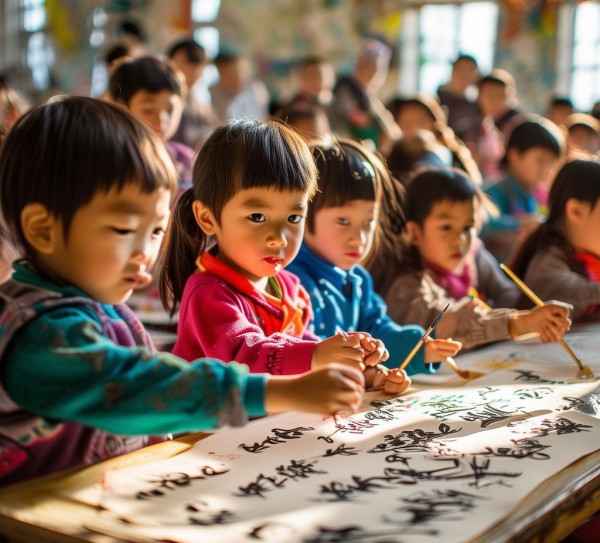 新时代一年级新生体验书法魅力,新时代一年级新生体验书法魅力,书法艺术,传统艺术,第1张