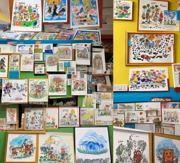 童趣翰墨，二年级硬笔书画展风采,童趣翰墨，二年级硬笔书画展风采,书法艺术,硬笔书法,童趣,第1张