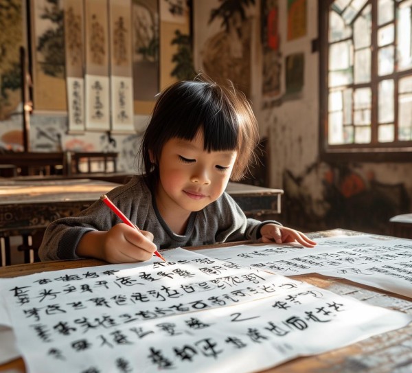 小小书画家，二年级学生临摹古诗，展现传统文化魅力,小小书画家，二年级学生临摹古诗，展现传统文化魅力,硬笔书法,第1张
