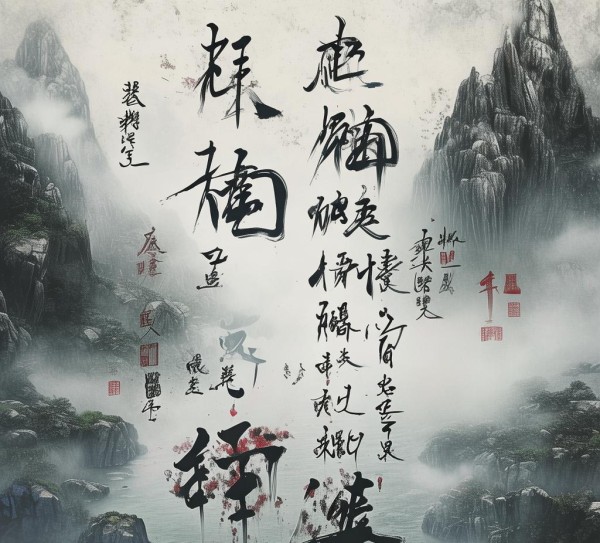 八大山人书法韵味，穿越时空的艺术之旅,八大山人书法韵味，穿越时空的艺术之旅,书法艺术,第1张