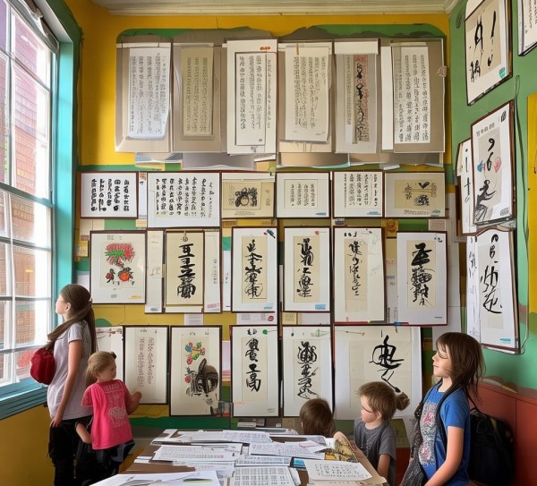 六年级学生硬笔书画创意作品展览,六年级学生硬笔书画创意作品展览,硬笔书法,第1张