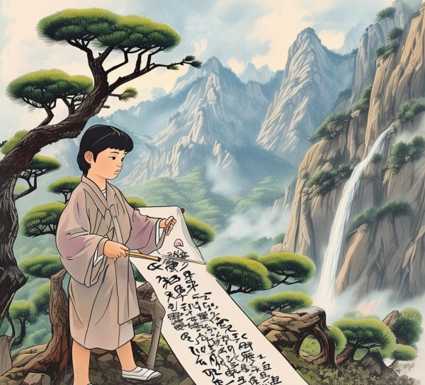 三年级学生书法艺术之旅，山行书法作品赏析,三年级学生书法艺术之旅，山行书法作品赏析,书法艺术,童趣,第1张