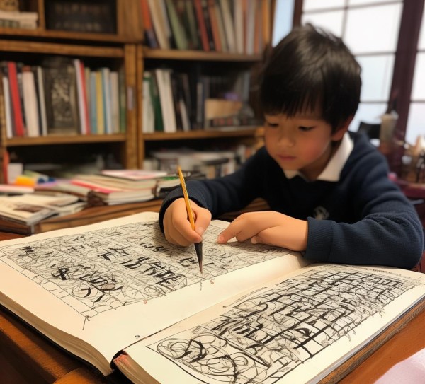启蒙艺术宝典，二年级硬笔书画作业本,启蒙艺术宝典，二年级硬笔书画作业本,硬笔书法,书法,第1张