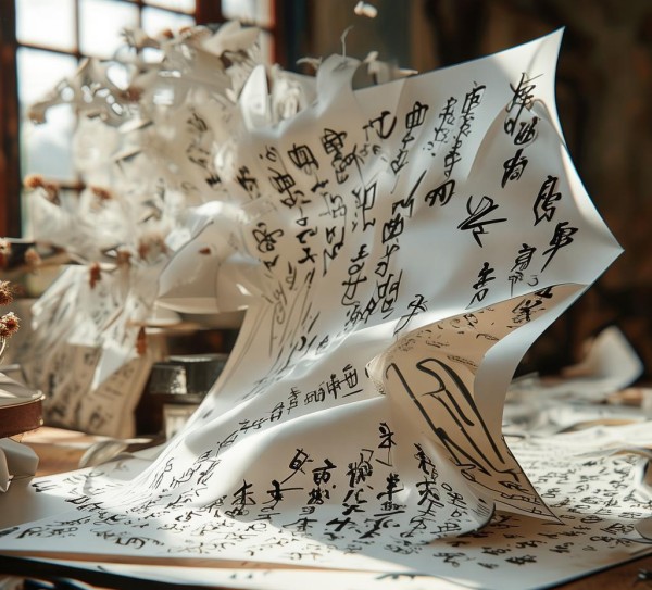 折纸书法之美，魅力动态图探秘,折纸书法之美，魅力动态图探秘,书法艺术,书法,传统艺术,第1张