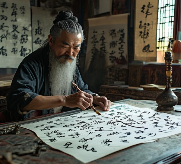 古风书法名家一毛定乾坤，毛笔字的传奇故事,古风书法名家一毛定乾坤，毛笔字的传奇故事,书法艺术,书法名家,书法,第1张