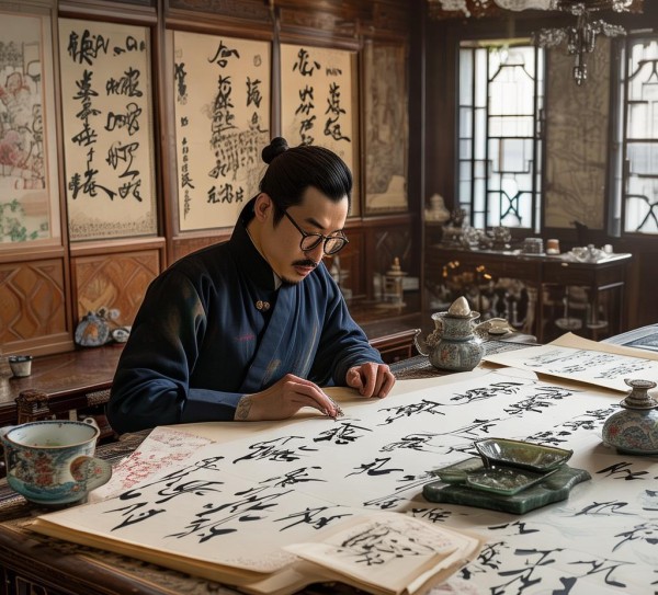 墨香古韵，清代书法家生活与艺术品鉴,墨香古韵，清代书法家生活与艺术品鉴,书法艺术,书法,生活,第1张