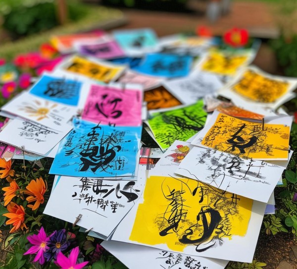 一年级新生硬笔书画作品校园盛放,一年级新生硬笔书画作品校园盛放,书法,硬笔书法,书法展,第1张