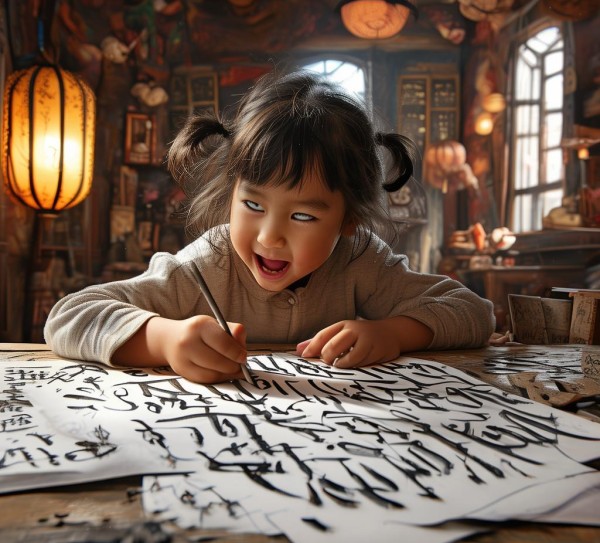 童趣墨香，一年级行书书法作品鉴赏之旅,童趣墨香，一年级行书书法作品鉴赏之旅,书法艺术,书法,生活,第1张