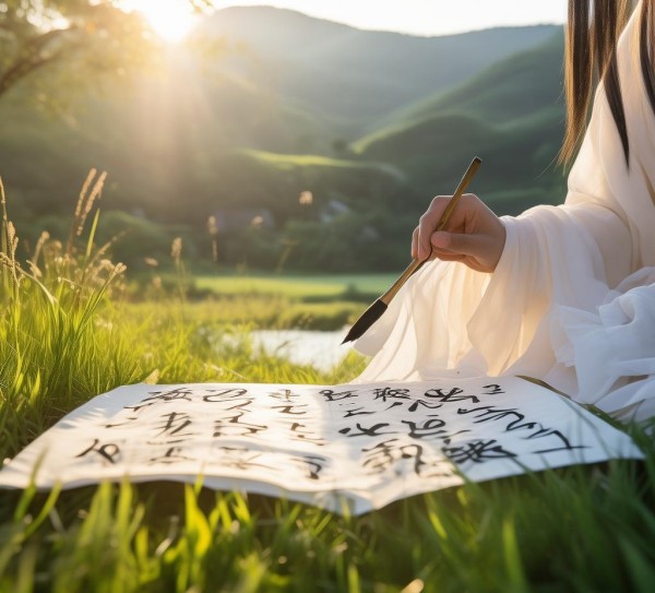 田园诗意，书法家在向往的生活中挥毫泼墨,田园诗意，书法家在向往的生活中挥毫泼墨,书法艺术,书法,生活,第1张