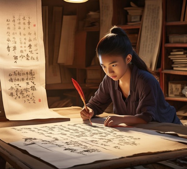 红色印记下的书画启蒙，培育新时代书画人才,红色印记下的书画启蒙，培育新时代书画人才,书法艺术,书法,硬笔书法,第1张