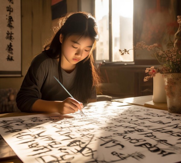 探寻五年级行书书法之美，传承与创新的艺术之旅,探寻五年级行书书法之美，传承与创新的艺术之旅,书法艺术,书法,第1张