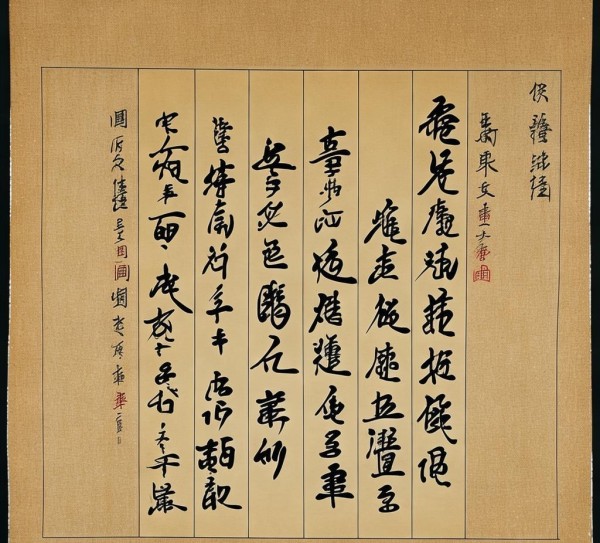 米带行书对联，笔锋流转间，品味千年文化韵味,米带行书对联，笔锋流转间，品味千年文化韵味,书法艺术,书法,第1张