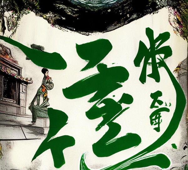 兰亭序绿字动态书法，经典传承与创新演绎,兰亭序绿字动态书法，经典传承与创新演绎,书法艺术,书法,第1张