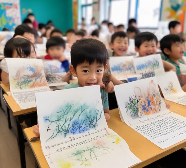 童绘经典，青春墨香，一年级硬笔书画古诗展,童绘经典，青春墨香，一年级硬笔书画古诗展,书法,书法艺术,生活,第1张